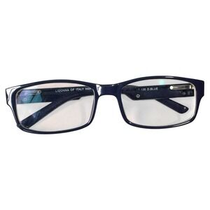 LIDONNA of Italy Designer Eyeglasses Frames Blue Rectangular‎ Rx Ready